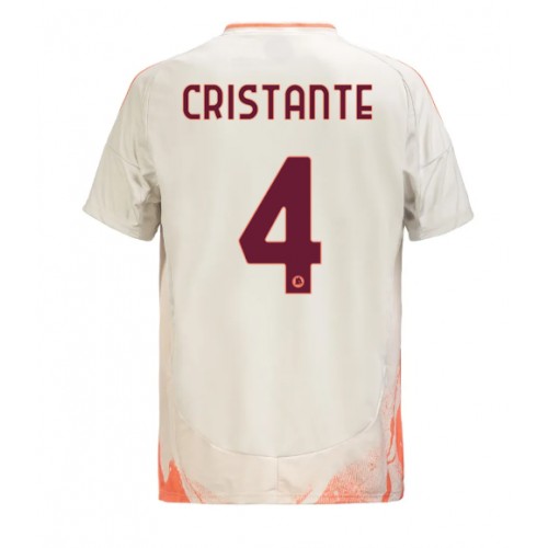 Dres AS Roma Bryan Cristante #4 Gostujuci 2024-25 Kratak Rukav